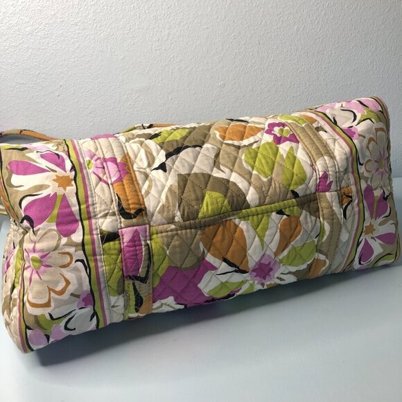 Vera Bradley Portobello Road Floral Quilted Duffel Weekender Travel Bag - Picture 4 of 6